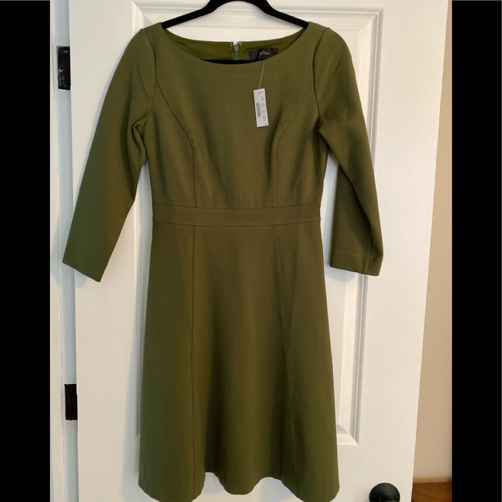 J Crew Fit & Flare sheath dress in stretch ponte